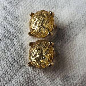 Gold Tone Statement Earrings